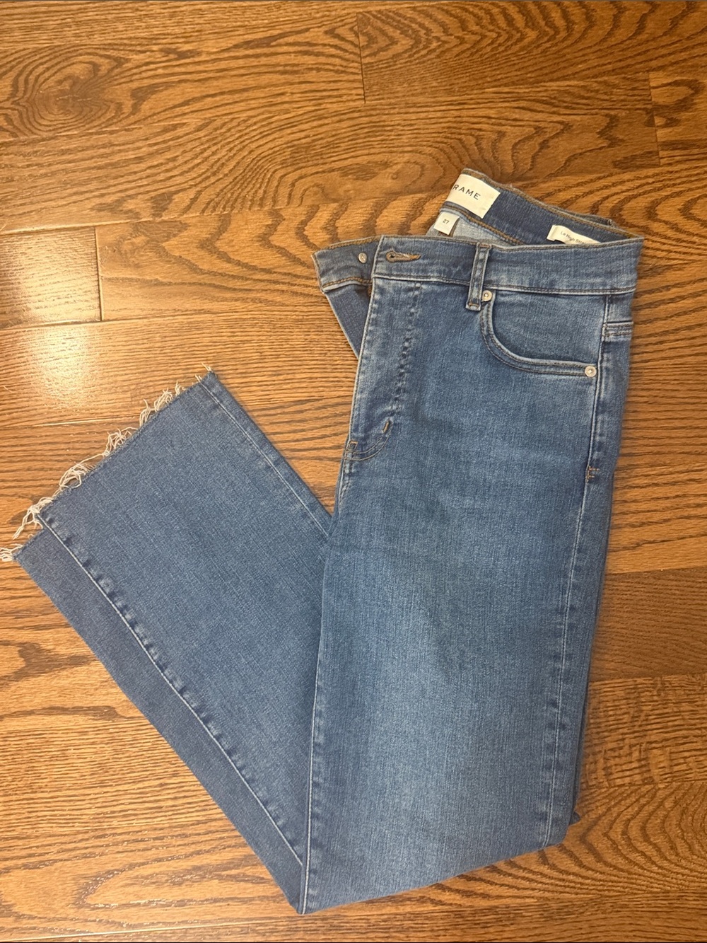 FRAME Le High Straight Jeans